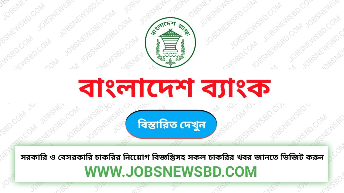 Bangladesh Bank Job Circular – বাংলাদেশ ব্যাংক নিয়োগ বিজ্ঞপ্তি